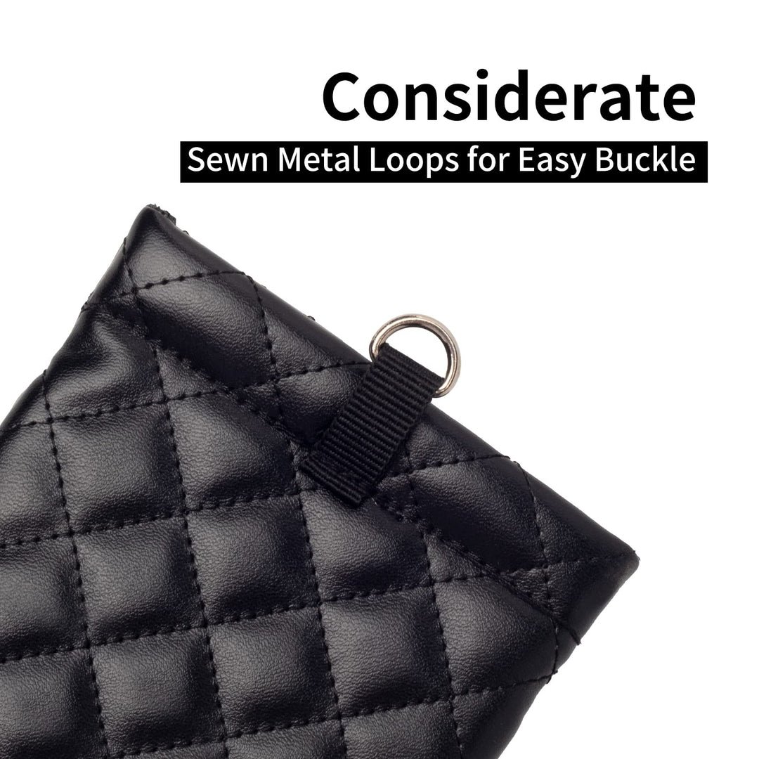 Double Eyeglasses Pouch Large Squeeze Top Microfiber Soft Glasses Case For Women With Cleaning Cloth