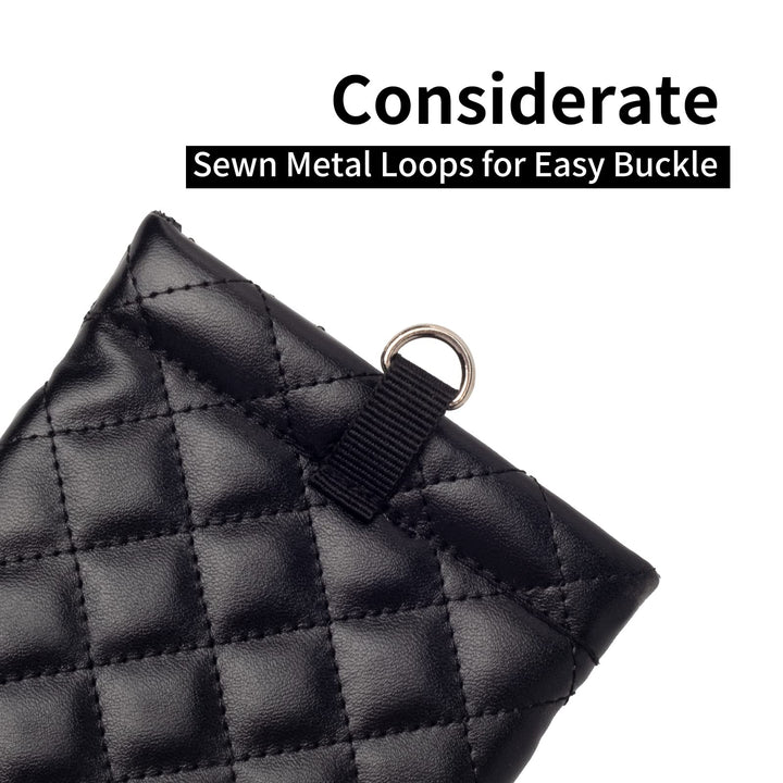 Double Eyeglasses Pouch Large Squeeze Top Microfiber Soft Glasses Case For Women With Cleaning Cloth