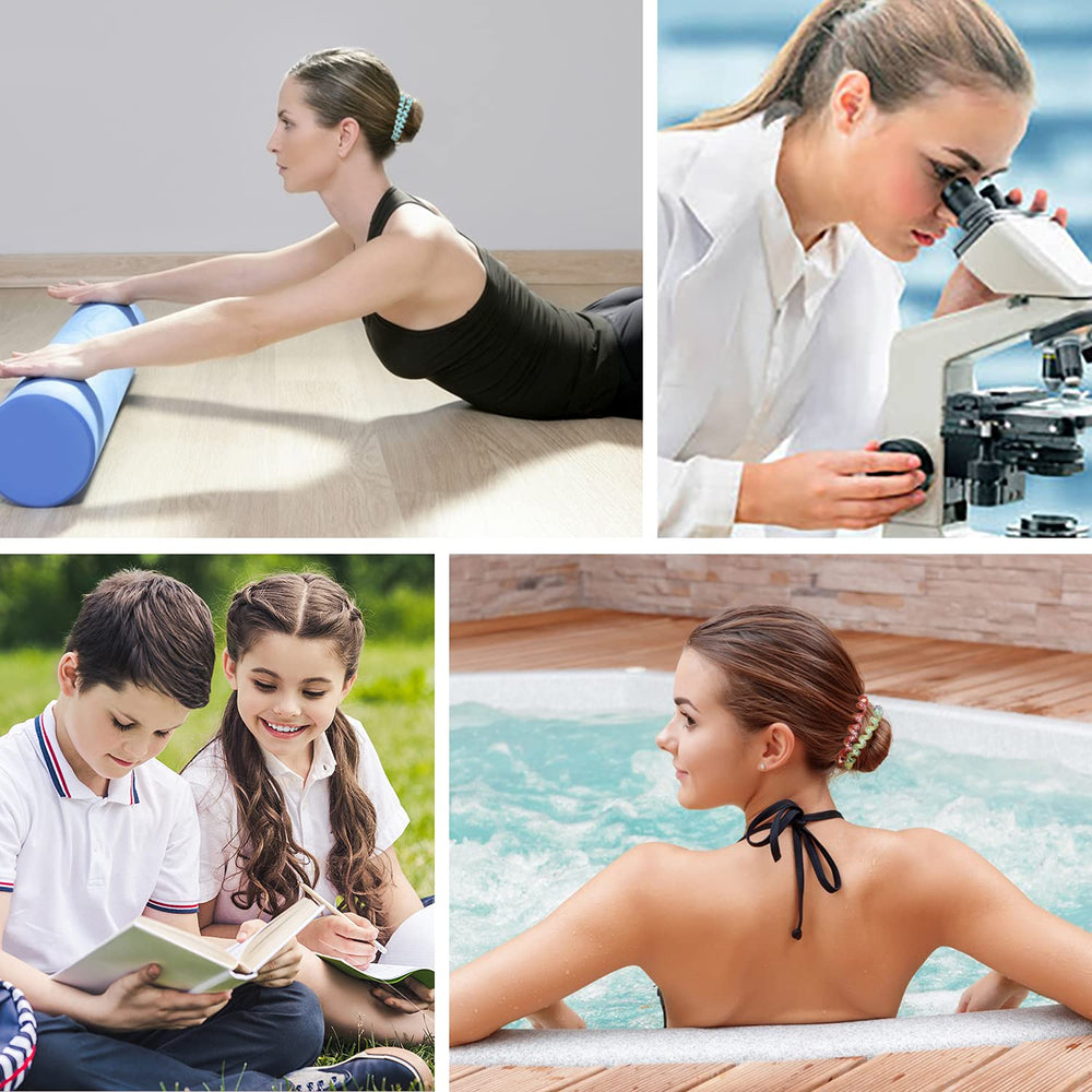 Spiral Hair Ties, 10 Pcs Hair Accessory for Girls Women Ladies, Color Assorted, Set 6