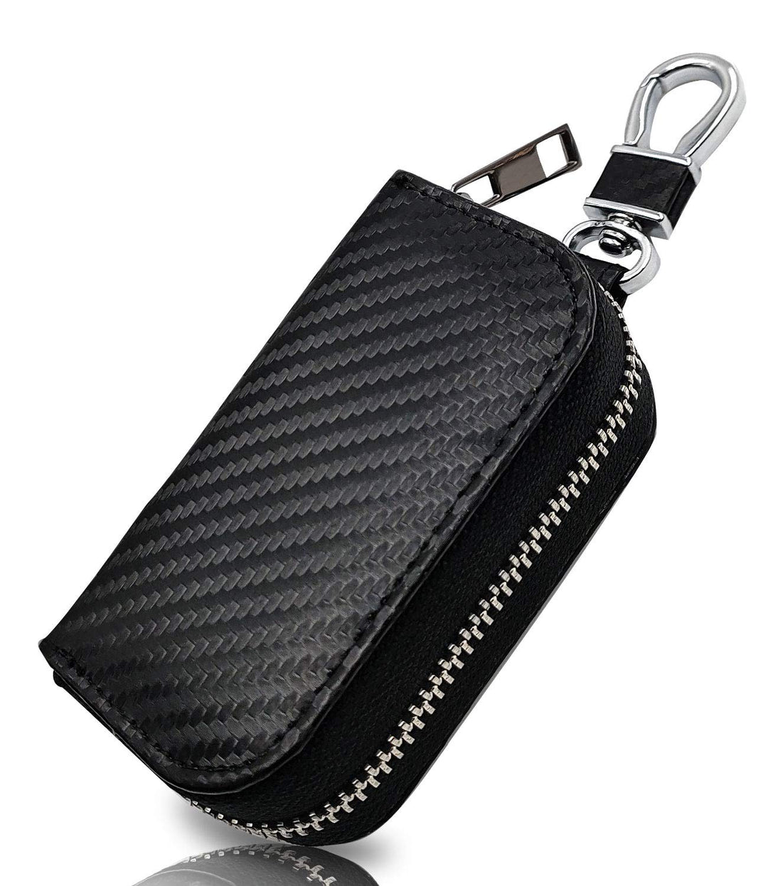 Faraday Bags for Key Fob - RFID Blocking Faraday Key Fob Protector Faraday Box | Portable Key Fob Signal Blocker RFID Key Fob Protector, RFID Blocking Pouch Upgraded Faraday Bag, Carbon Fiber Black