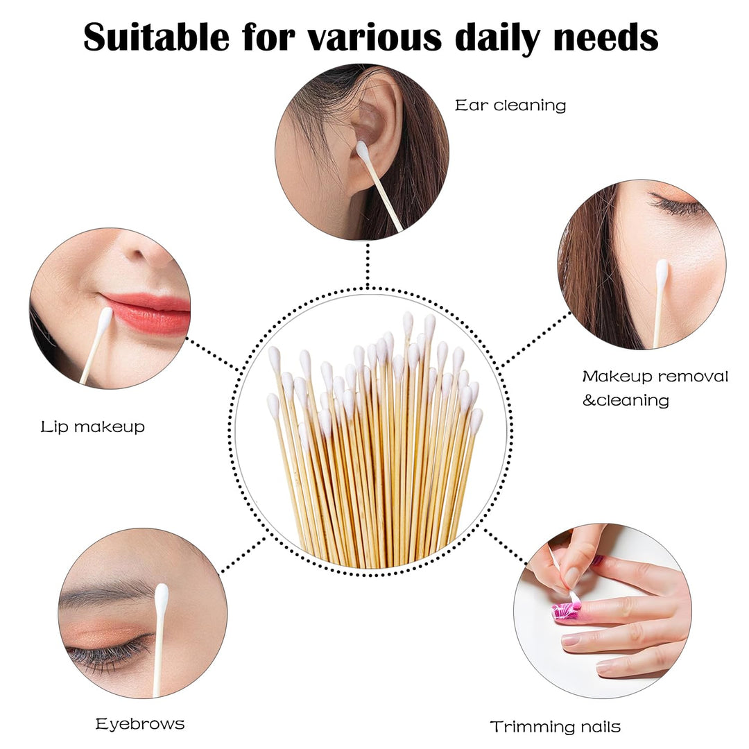 Cotton Swabs with Wooden Handle 6 Inch 700 Pieces Long Applicator Single Tip, Accessory For Gun Cleaning, Jewelry, Ceramics, Electronics, Fabric Decoration, Arts and Crafts, Cats and Dogs