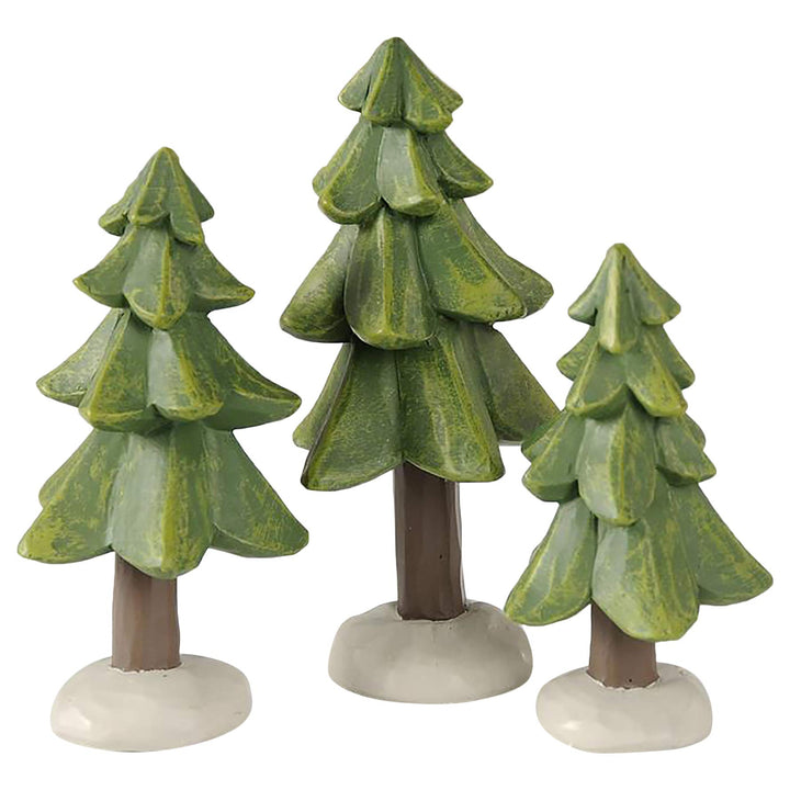 Set of Three Pine Trees