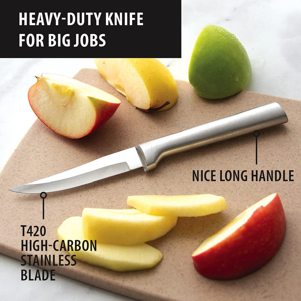 Rada Cutlery Heavy Duty Paring Knife -Stainless Steel Blade with Aluminum Handle, 7-1/8 inches