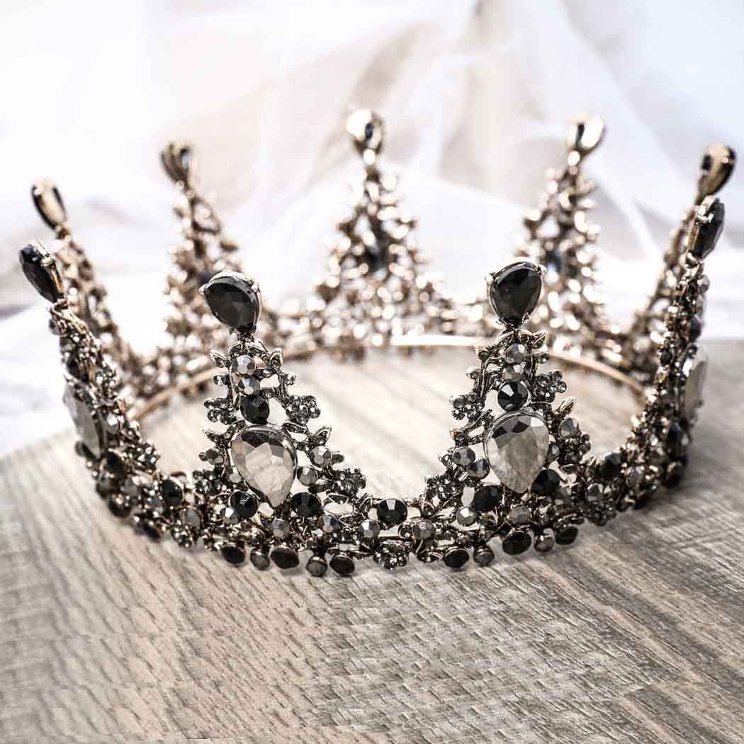 Aukmla Wedding Crowns and Tiaras Baroco Style for Women (Princess Style)
