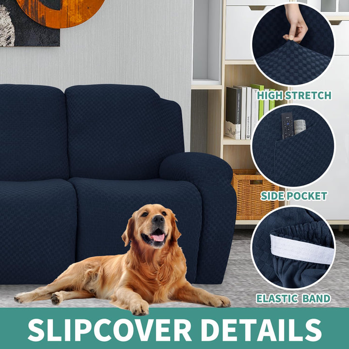 YEMYHOM 4 Pieces Stretch Recliner Slipcover Latest Jacq