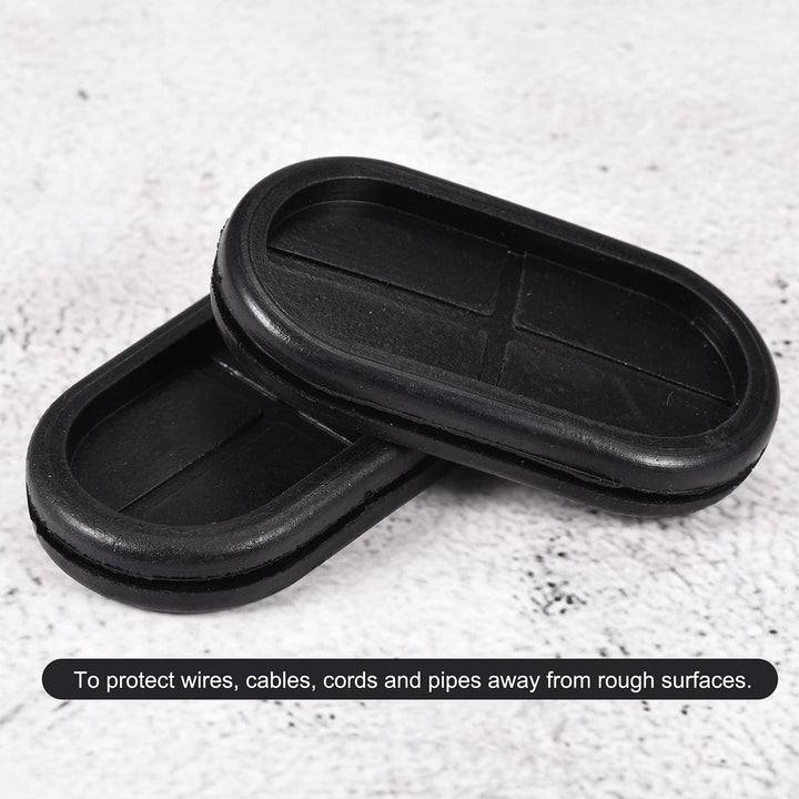 MECCANIXITY Rubber Grommet Mount Size 60 x 30 mm Oval D