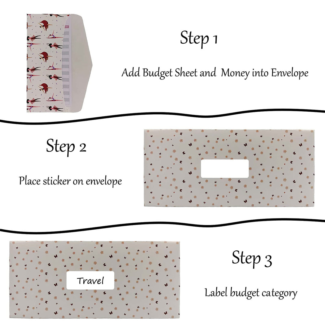 12 Laminated Budget Envelopes and Budget Sheets | Money Envelopes for Cash | Cash Envelopes for Budgeting | Paper Cash Envelopes