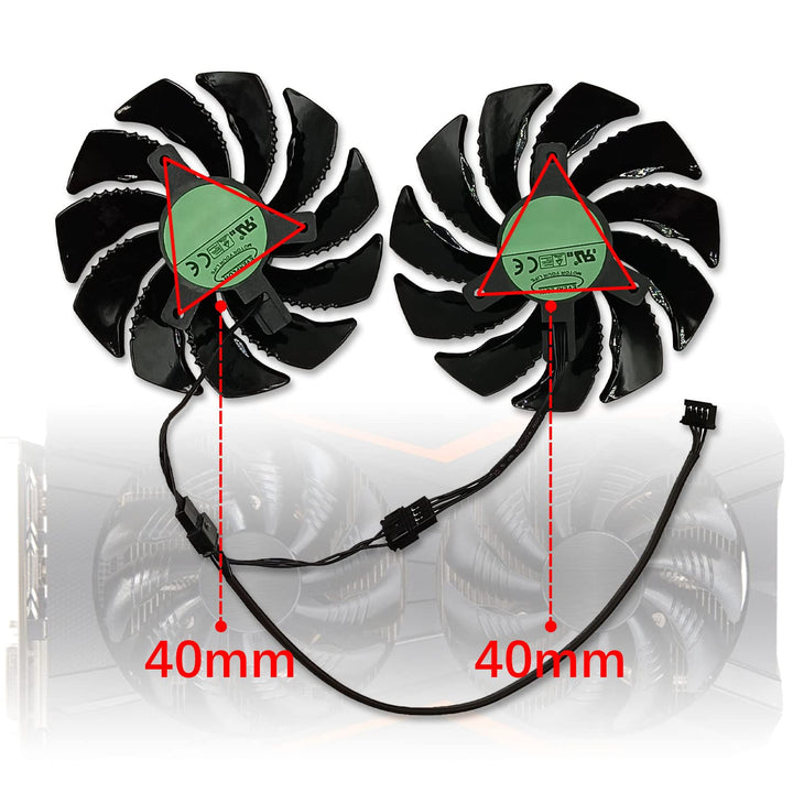 Cavabien 88MM T129215SU PLD09210S12HH P106-100 Graphics Card Cooling Fan for Gigabyte GTX 960 1050 1060 1070 ti - RX 470 570 580 Gaming Cooler (Fan-AB)