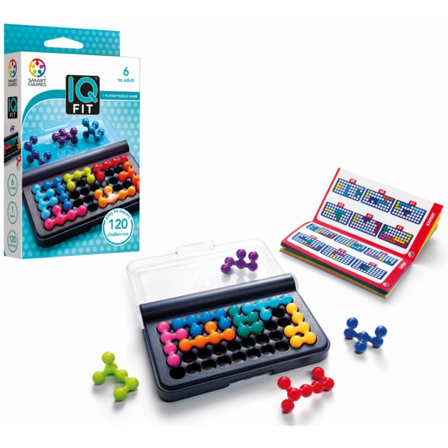 SmartGames IQ Fit - a fun 3D travel game for ages 6-adu