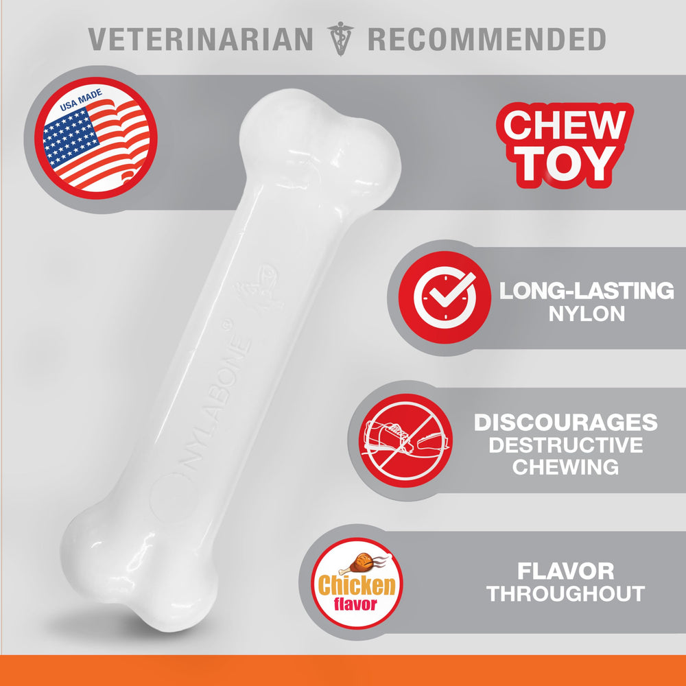 Power Chew Classic Bone Chew Toy for Dogs, Durable Dog Toys for Aggressive Chewers, Chicken Flavor, X-Small/Petite - Up to 15 lbs. (1 Count)