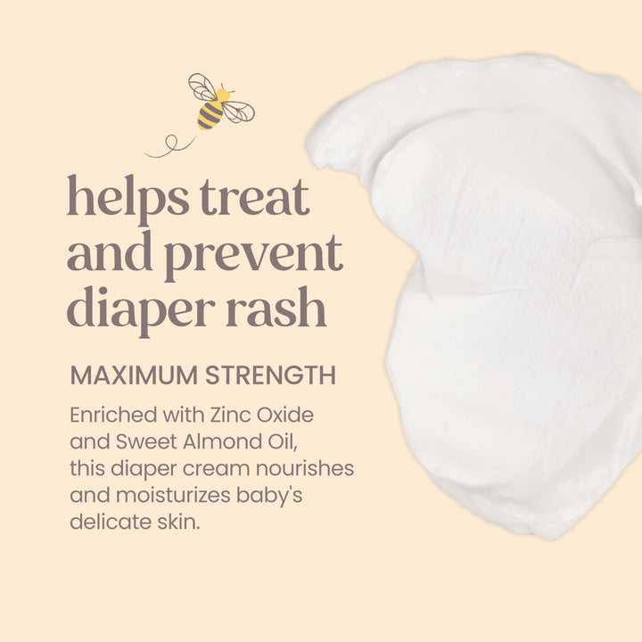 Burt's Bees Christmas Gifts, Baby Diaper Rash Ointment, Maximum Strength, 40% Zinc Oxide, 100% Natural Origin, Pediatrician Tested Stocking Stuffers, Net Weight 3 oz , Pack of 2