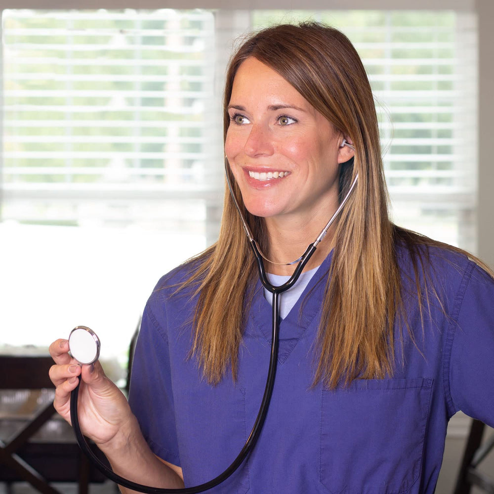 Spectrum Nurse Stethoscope Adult - Adult, Boxed - Black