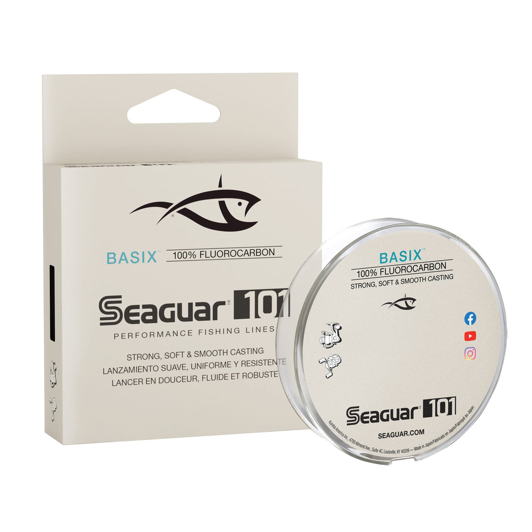 Seaguar 101 BasiX 100% Fluorocarbon Fishing Line 4lbs, 
