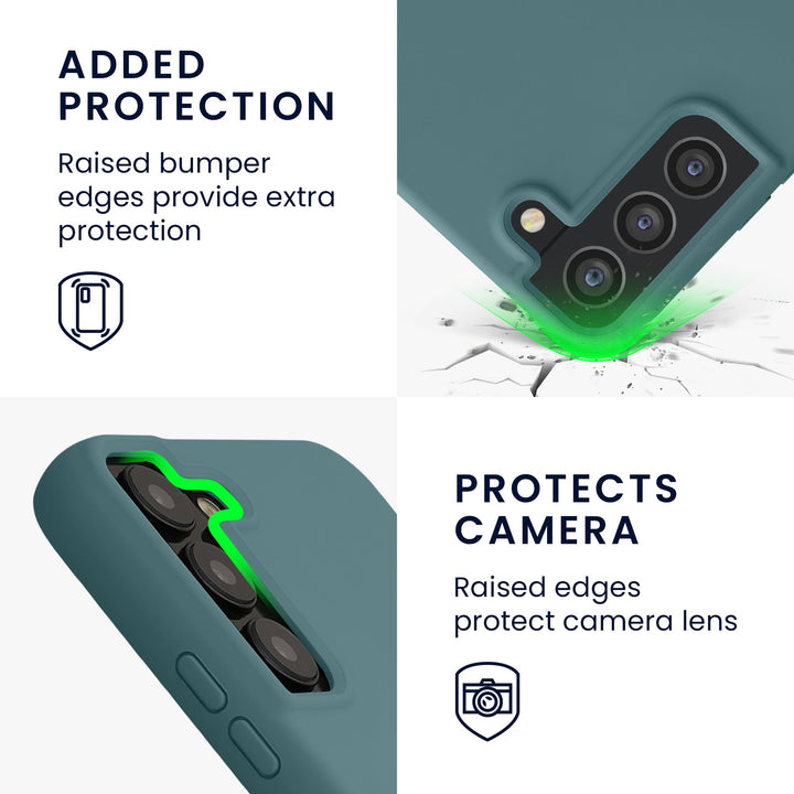 kwmobile Case Compatible with Samsung Galaxy S22 Plus Case - TPU Silicone Phone Cover with Soft Finish - Arctic Night