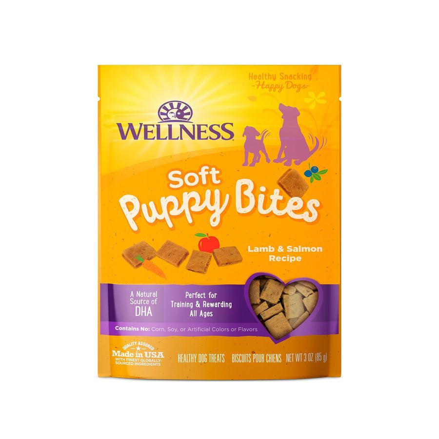 Puppy Treats, Natural, Training Treat, Grain Free, Soft Lamb & Salmon (3 Ounce bag)