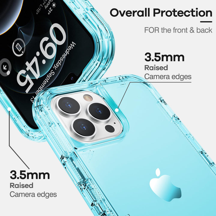 ORIbox for iPhone 13 Pro Max/12 Pro Max Case Blue, [10 