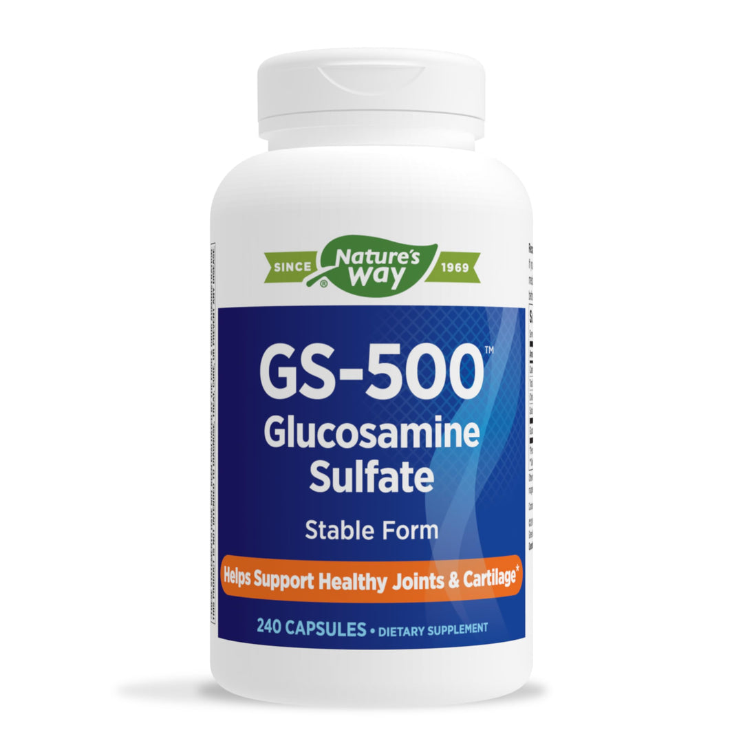 Nature&#39;s Way GS-500 Glucosamine Sulfate, Joint Health Support Supplement*, 240 Capsules