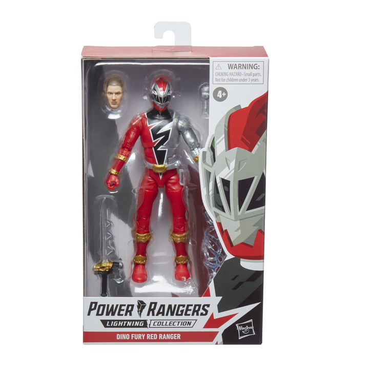Lightning Collection Dino Fury Red Ranger 6-Inch Premium Collectible Action Figure Toy