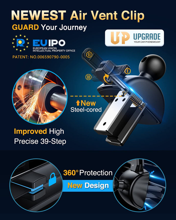 [Pro Version] Universal Car Phone Mount [2024 Super Suction Cup] Phone Holder for Car, Cell Phone Car Mount for Windshield Dash Vent Truck Stand for iPhone 16 Pro Max 15 14 13 Samsung Android
