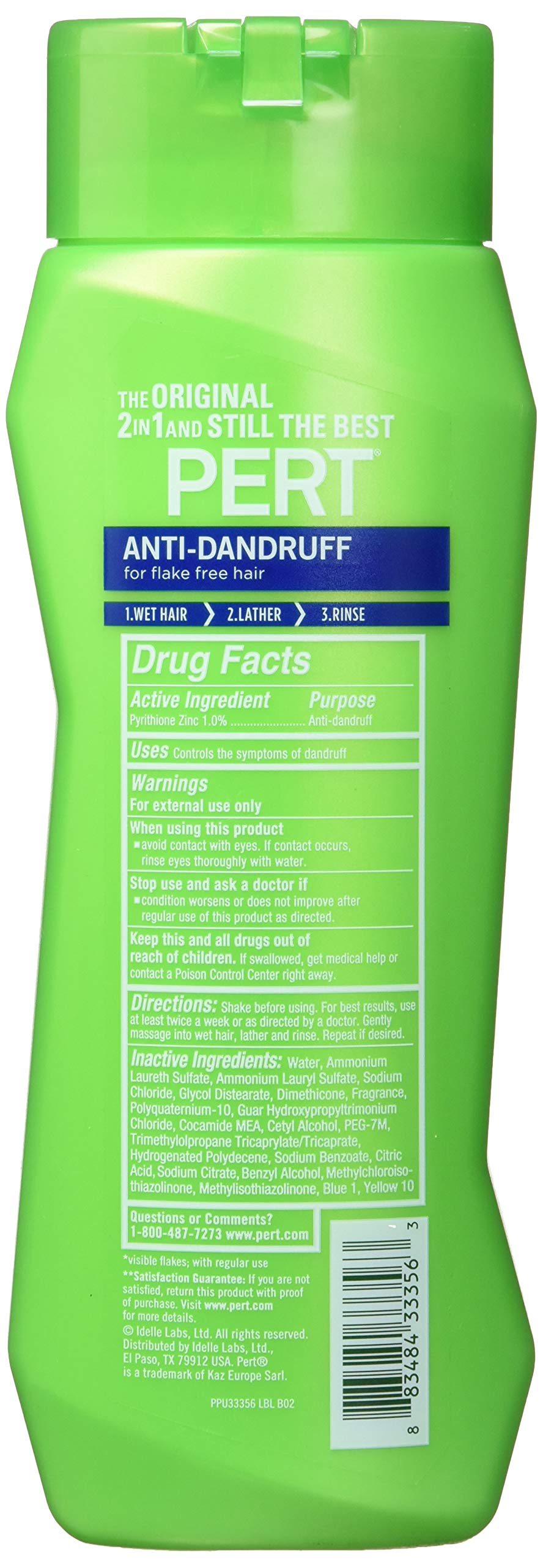 Plus Dandruff Control Pyrithione Zinc For Flake Free Hair 2 In 1 Shampoo Unisex, 13.5 Ounce