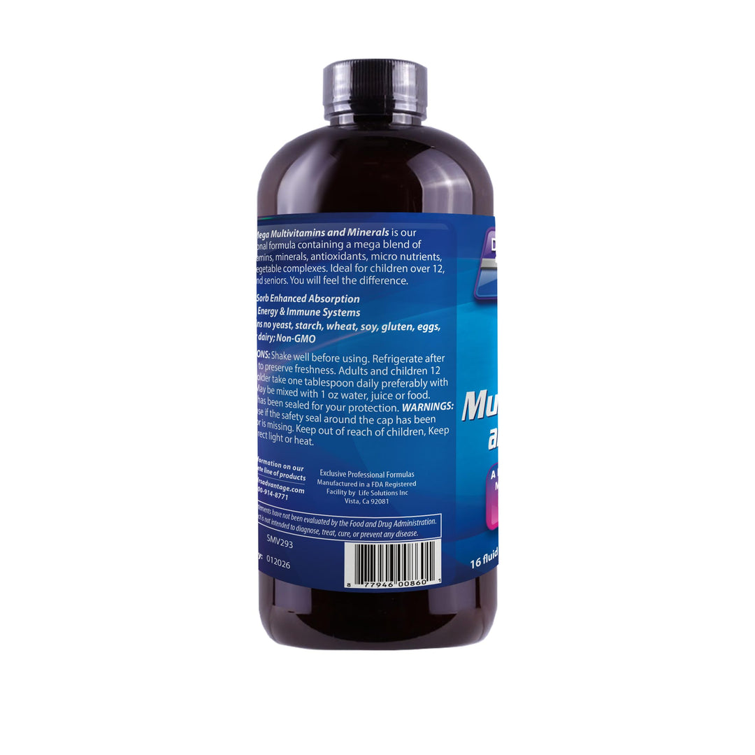 - Liquid Mega MultiVitamins &amp; Minerals 16oz. [Health and Beauty]