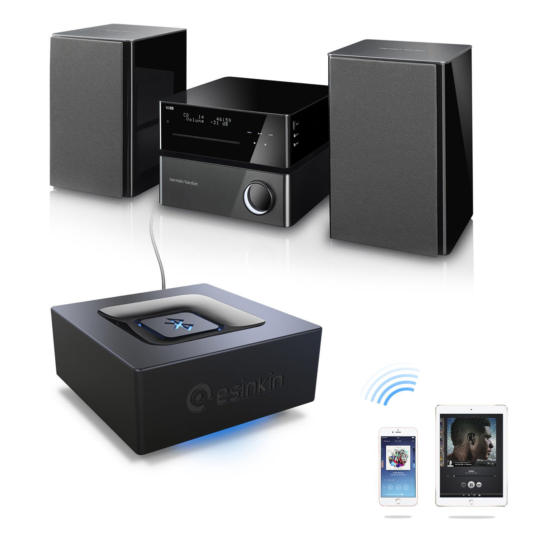 Bluetooth Audio Adapter for Music Streaming Sound System, Wireless Audio Adapter Works with Smartphones and Tablets, Wireless Adapter for Speakers