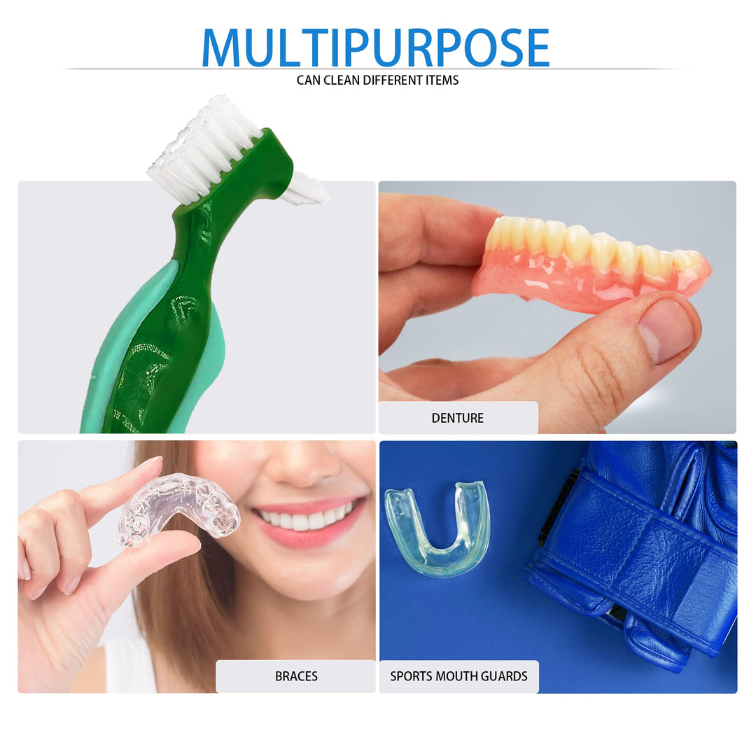 Premium Hard Denture Brush,Bvcewilty 3PCS Cleaning Brus