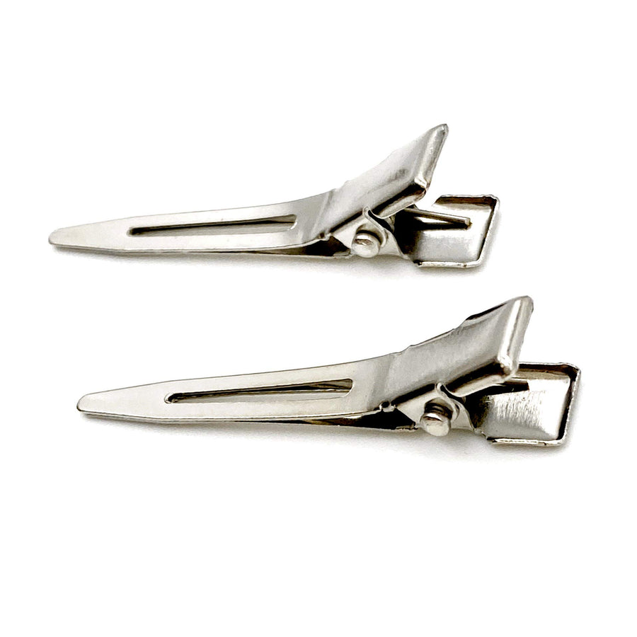 80 pieces 1.75 inches Single Prong Metal Alligator Hair clips