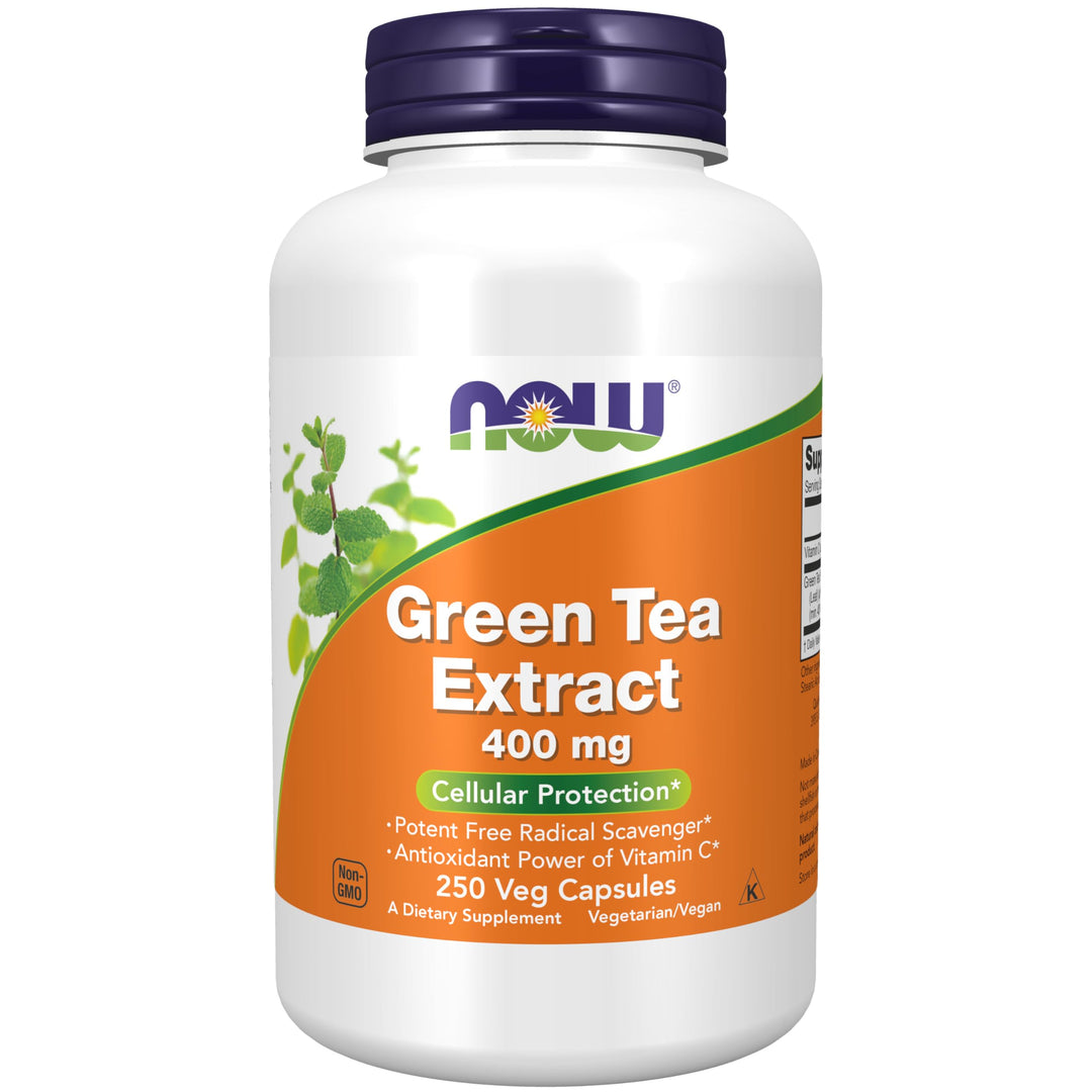 NOW Foods Supplements, Green Tea Extract 400 mg with Vi