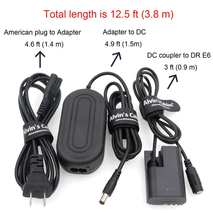 Alvin’s Cables ACK E6 Replacement AC Power Adapter Cabl