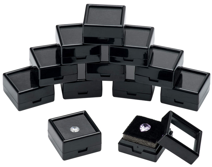 Giftop Loose Gemstone Display Box Jewelry Box Container