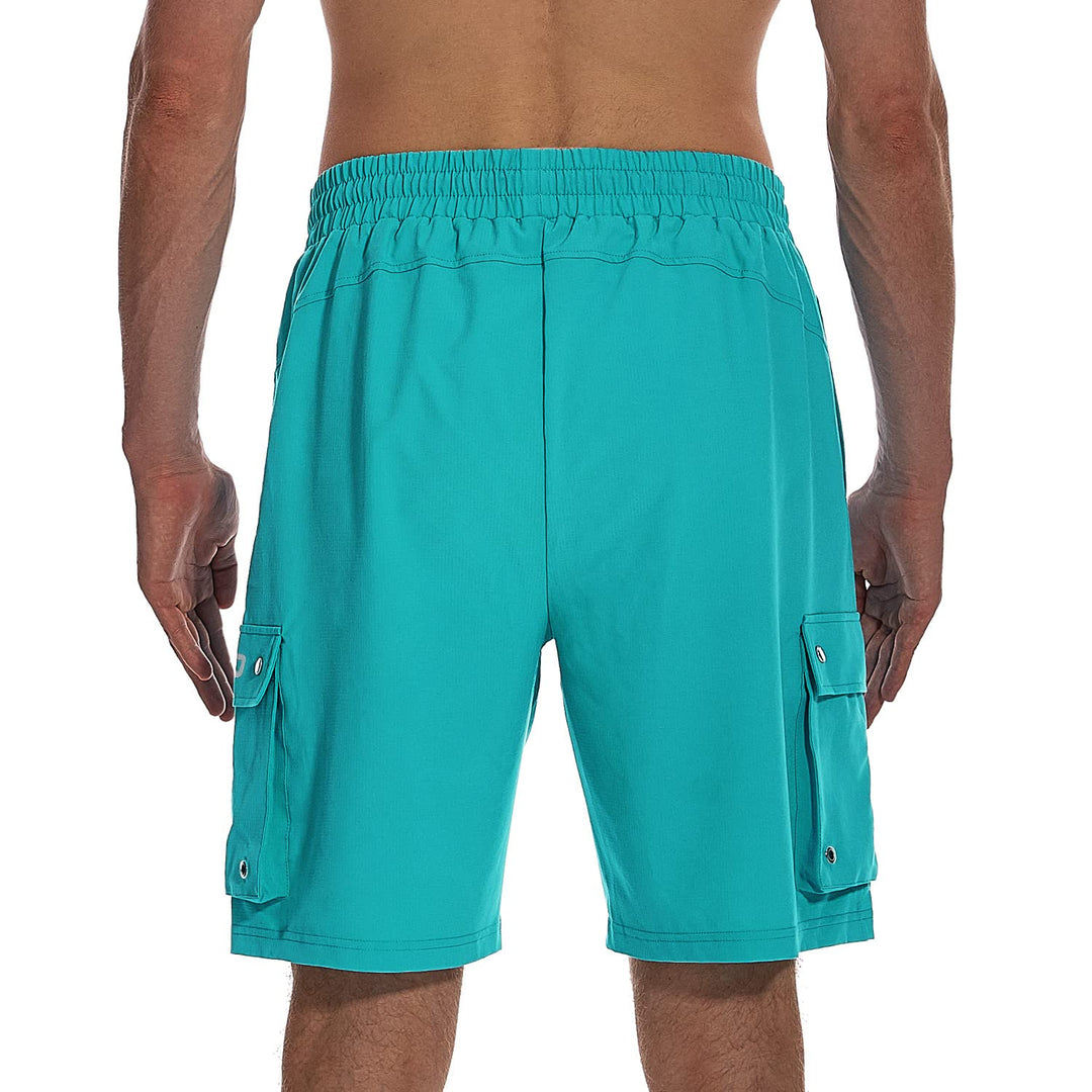 Mens Swim Trunks 9 Quick Dry Swim Shorts with Mesh Lining and Pockets Navy S