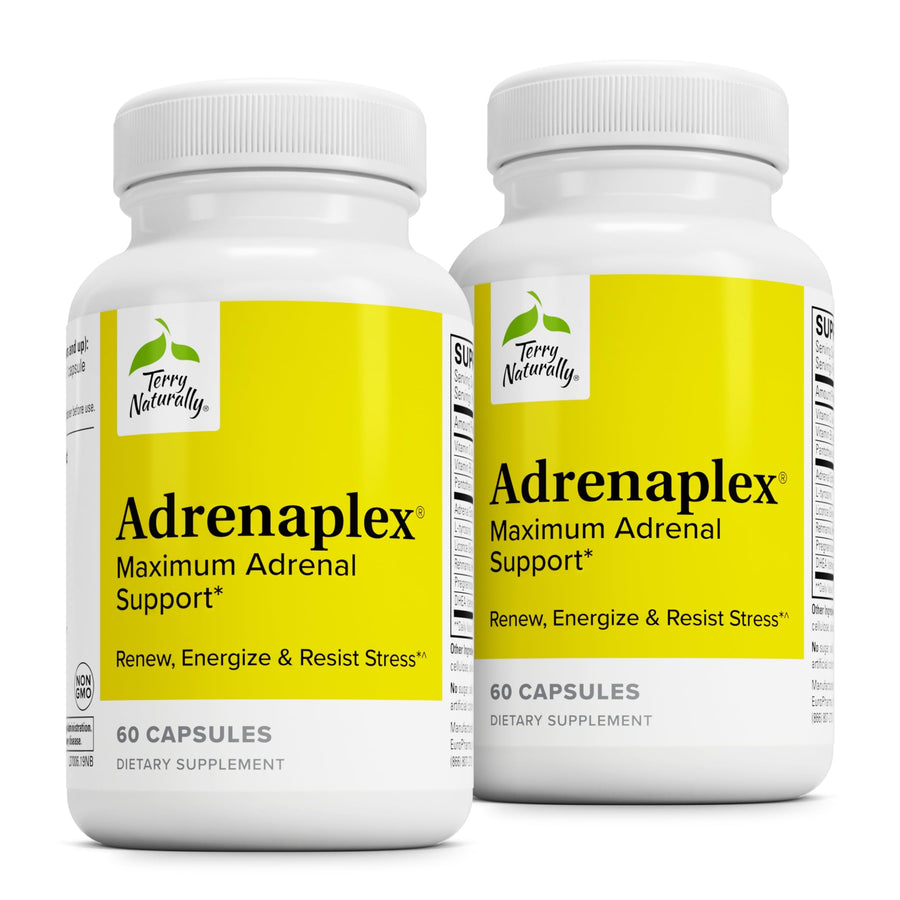 Adrenaplex - Adrenal Gland Function Supplement - Glandular Support Supplement with Vitamins C & B6 - Dietary Supplement to Support Healthy Adrenal Function - 60 Capsules (Pack of 2)