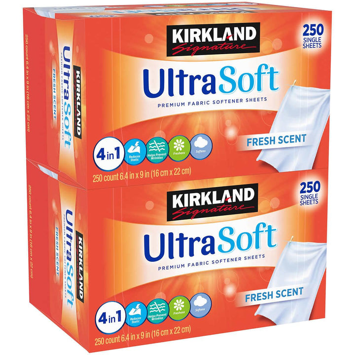 Kirkland Signature Fabric Softener Sheets Ultrasoft Fre