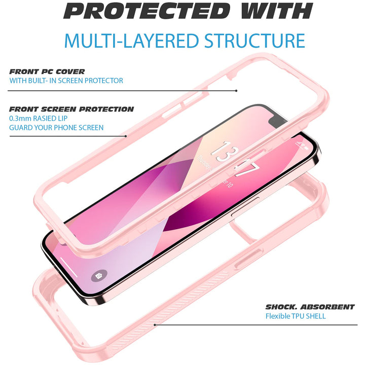 Pakoyi iPhone 13 Full Body Bumper Case, Anti-Scratch Sc
