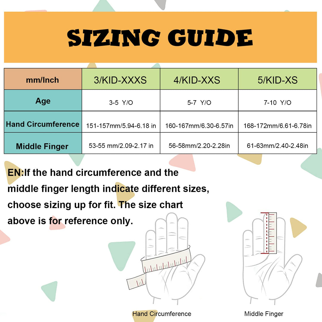 3 Pairs Kids-Gardening-Gloves for Age 2-12, 1 Pair Arm-Sleeves, Rubber-Coated Garden Yard Work-Gloves for Children Toddlers Boys &amp; Girls -XXS