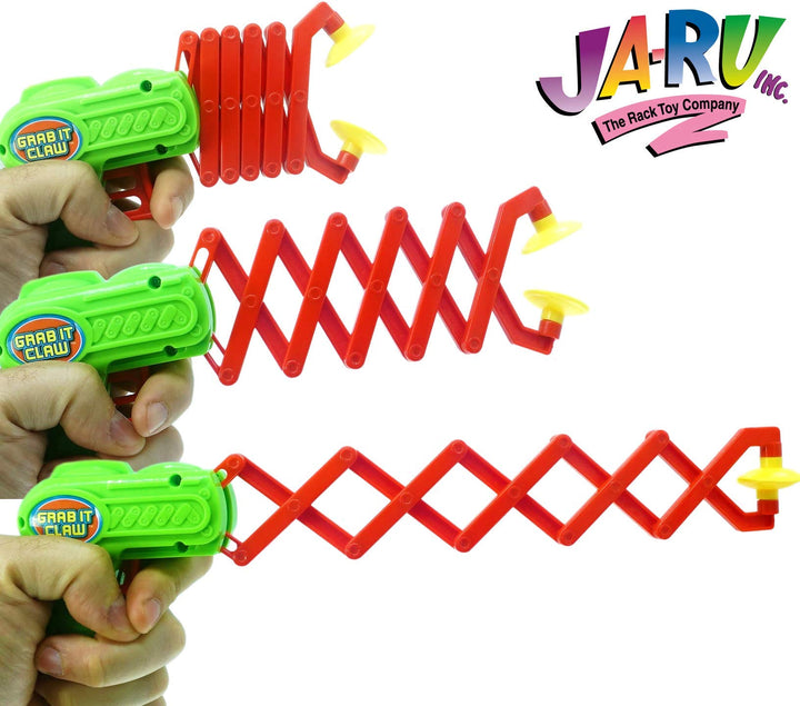 Kids Grabber Claw (1 Pack) 12 Inch Long Plastic Reacher Machine. Robot Hand Toy. Trash Pickup Extender Tool. Interactive Learning Hand Eye Coordination Toys. 5614-1A