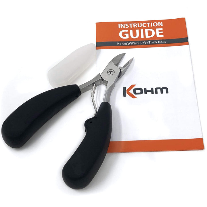 Kohm Toenail Clipper for Thick Nails, Heavy Duty, Easy Grip Handle