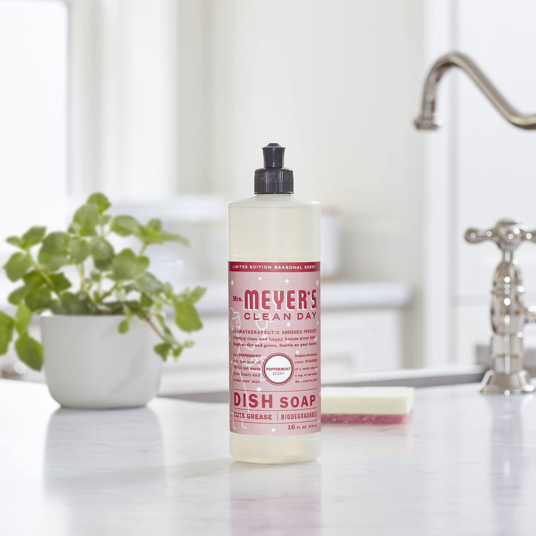 MRS MEYERS Liquid Dish Soap, Peppermint, 16 Ounce