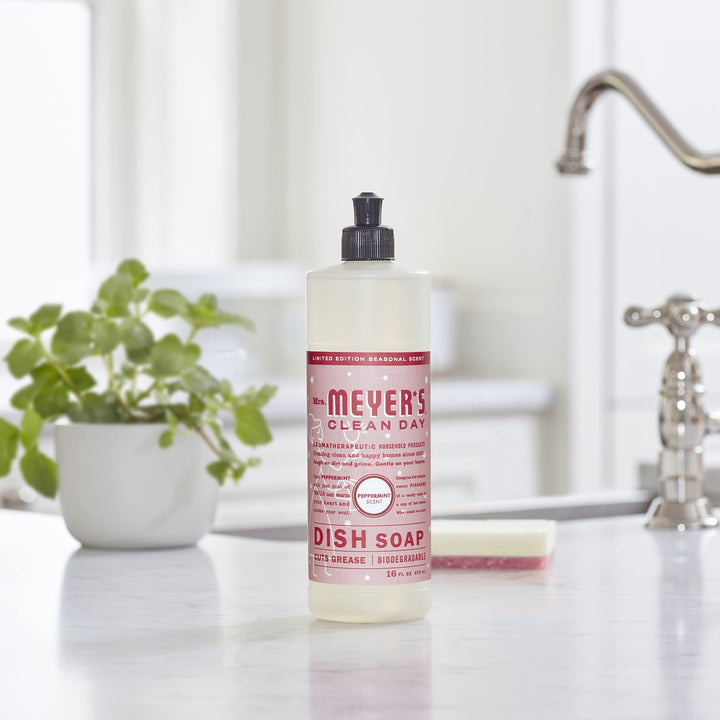 MRS MEYERS Liquid Dish Soap, Peppermint, 16 Ounce