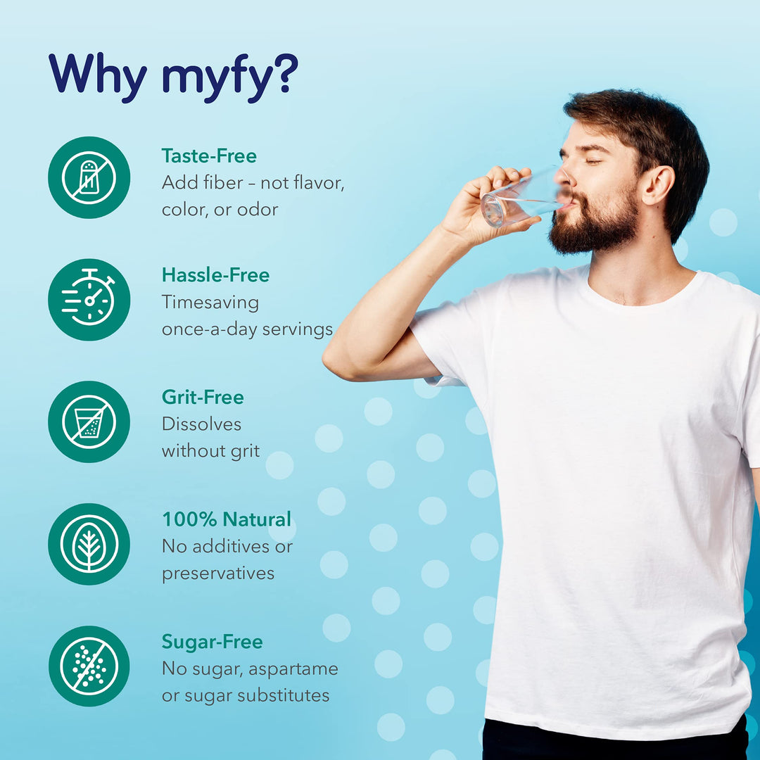 Natural Prebiotic Fiber Supplement Powder - Clear, Soluble, Daily Digestive Support for Gut Health &amp; Regularity - Non-GMO, Taste-Free, Sugar-Free, Gluten-Free - 10.6oz (60 Servings)