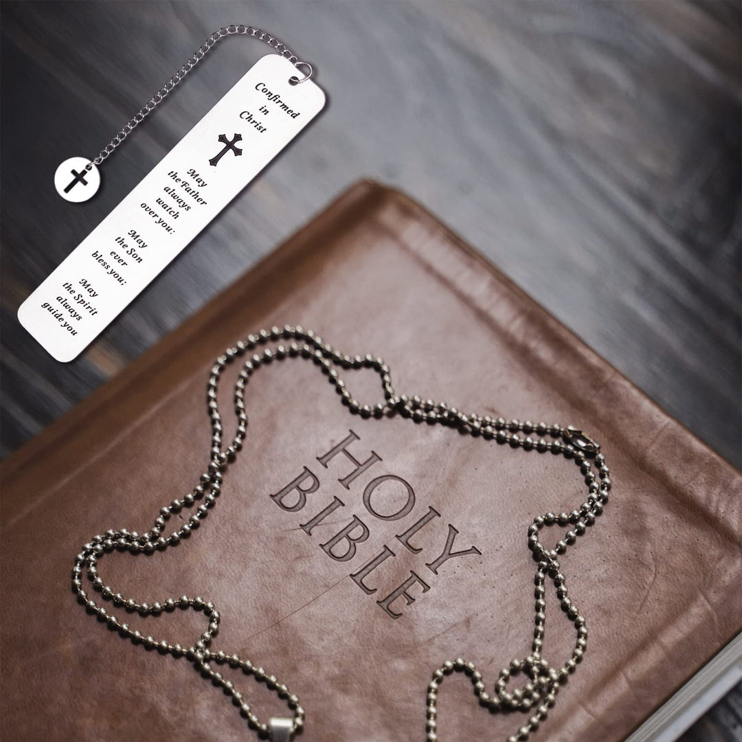 Confirmation Gifts Bookmark Baptism gifts for Girls Boys Christian Confirmation Gift for Godson Goddaughter Catholic Confirmation Gifts for Women Men Birthday Christmas for Religious Church Bulk Gifts