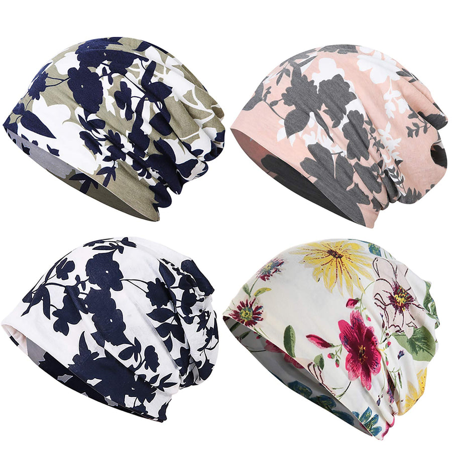 Womens Slouchy Beanie Cotton Chemo Caps Cancer Headwear Hats Turban