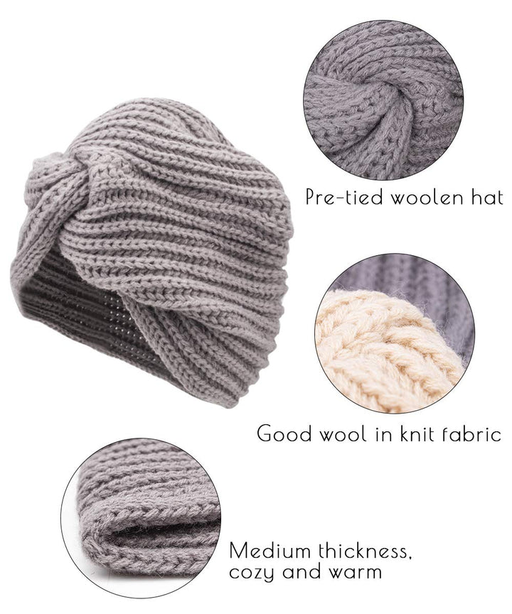 3pcs Womens Winter Hats, Beanie Hat for Women, Knit Hat