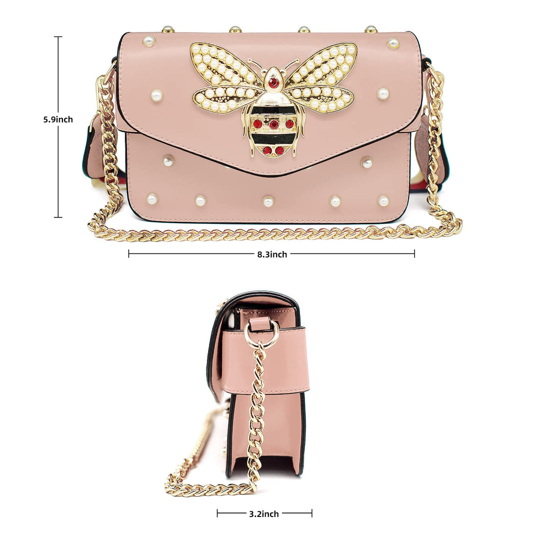 Beatfull Designer Bee Purse Fashion Crossbody Purse wit