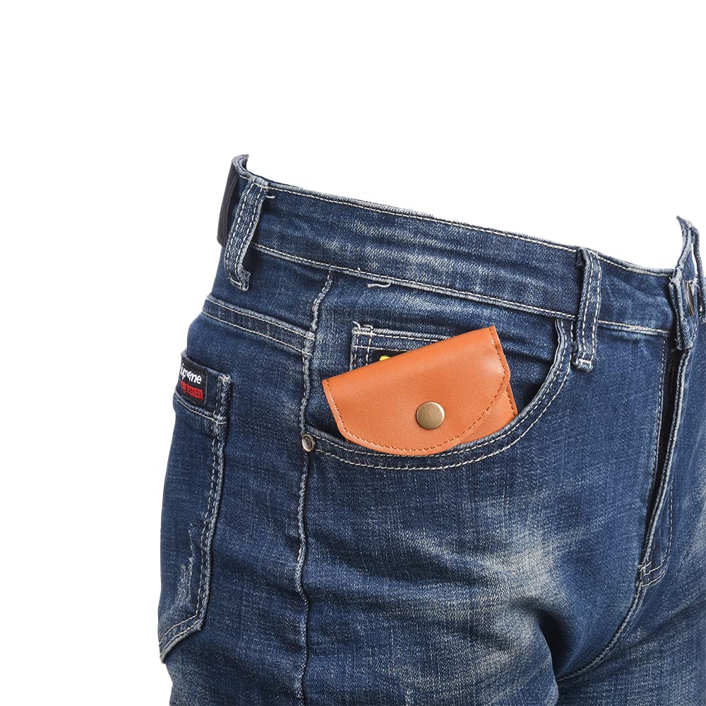 Brown &amp; Black Leather Ashtray Pocket Pouch - Compact Odour Free and Fire Resistant Portable and Discrete Ashtray - Home Decor &amp; Accents (2 Pack)