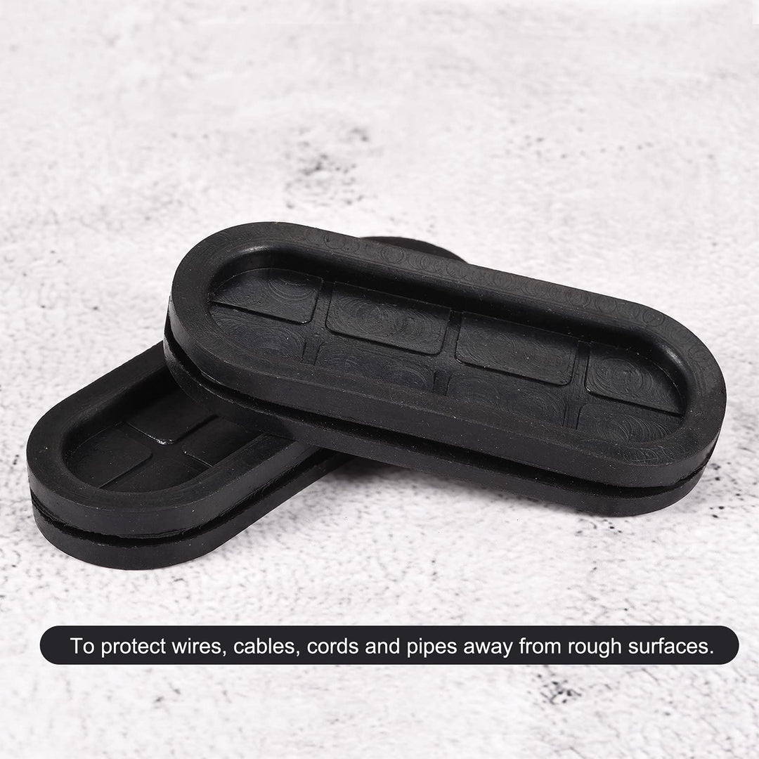 MECCANIXITY Rubber Grommet Mount Size 82 x 30 mm Oval D