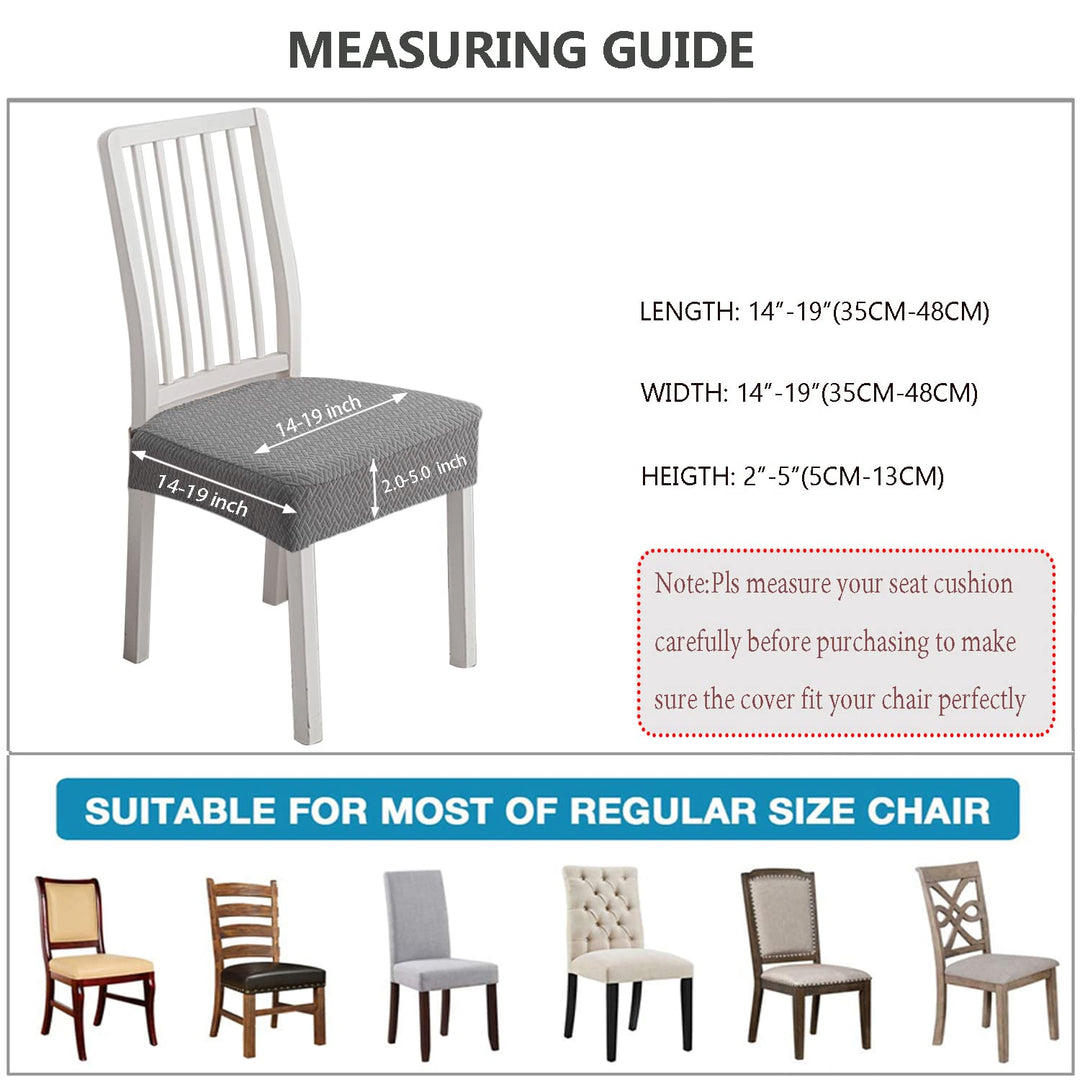 LANSHENG Waterproof Seat Covers for Dining Room Chairs,