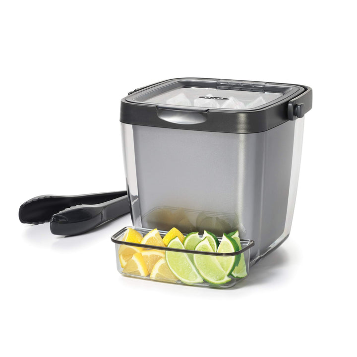 OXO Good Grips Double Wall Ice Bucket with Tongs and Ga