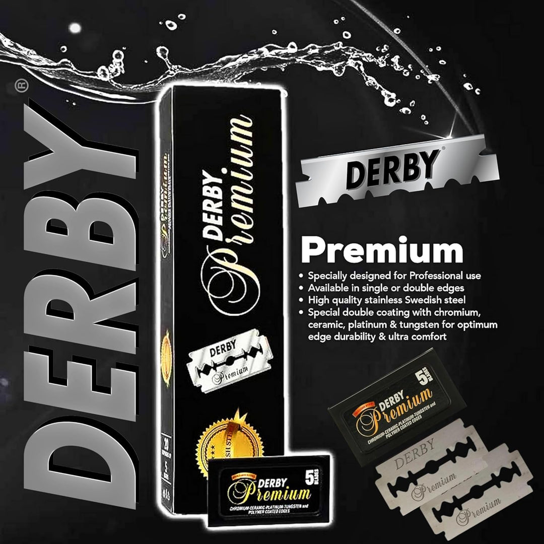 Premium Double Edge Razor Blades, 100 Count